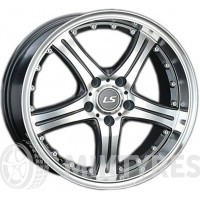 LS Wheels LS322 6.5x15 4x114.3 ET 40 Dia 73.1 (BKF)